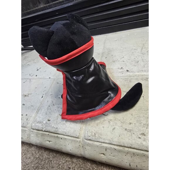 Victor The Vampire Cat By Plushible 7 Inches Black With Spiderweb Accents - Picture 2 of 5